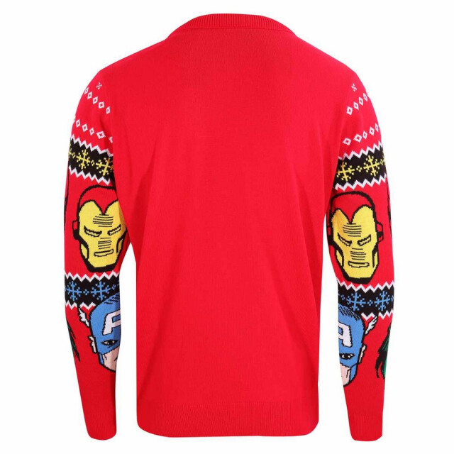 Marvel Gebreid uniseks adult gezichten sweatshirt UTHE1762_multicoloured large