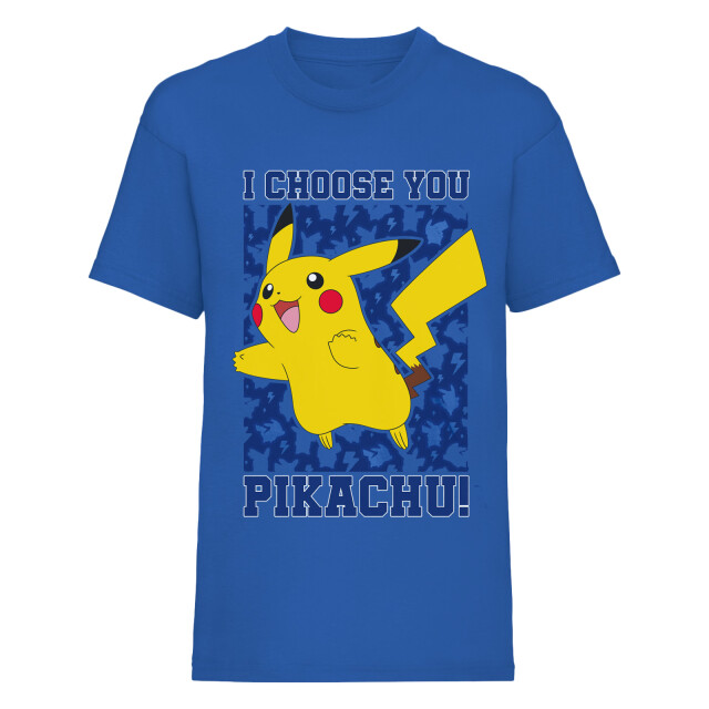 Pokemon Kinderen/kinderen i kies u t-shirt UTHE346_blue large