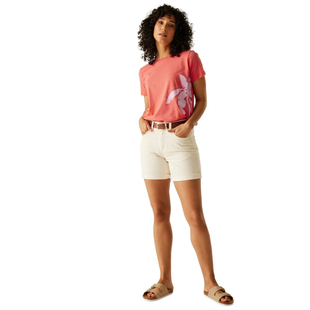 Regatta Dames filandra vx tropical t-shirt UTRG11613_peachbloom large