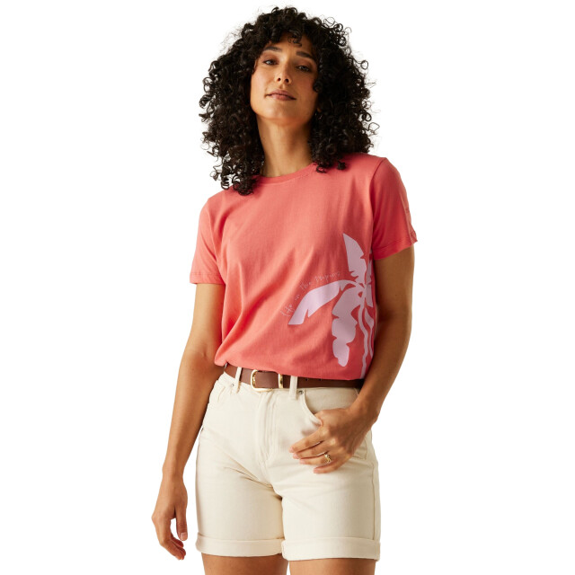 Regatta Dames filandra vx tropical t-shirt UTRG11613_peachbloom large
