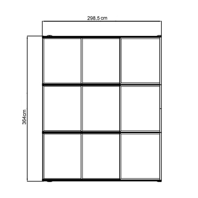 Sojag Aluminium terrasoverkapping boedapest brons 298x364x243cm 3156166 large