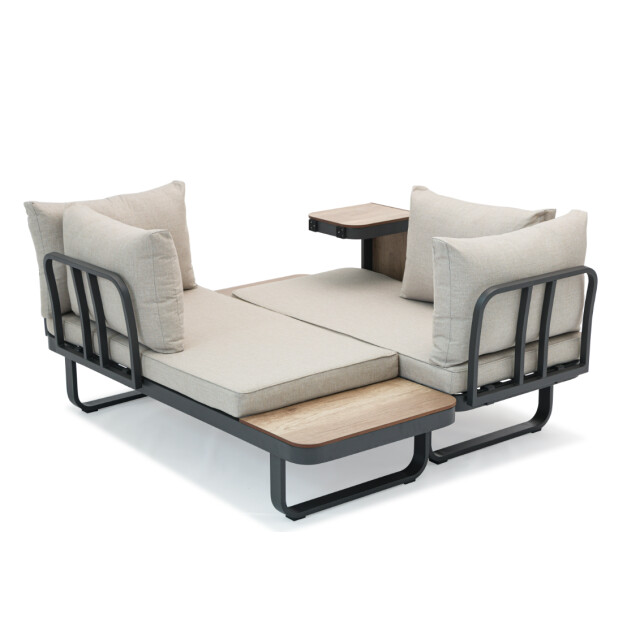 SenS-Line palmos loungeset multifunctioneel aluminium taupe 3079732 large