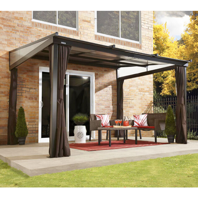 Sojag Aluminium terrasoverkapping boedapest brons 298x364x243cm 3156166 large