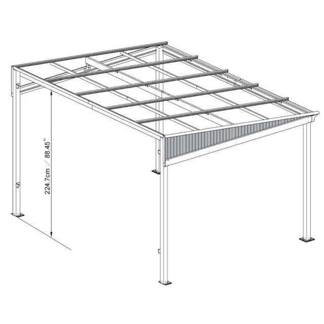 Sojag Aluminium terrasoverkapping st. barth 296x424x240cm - 3156162 large