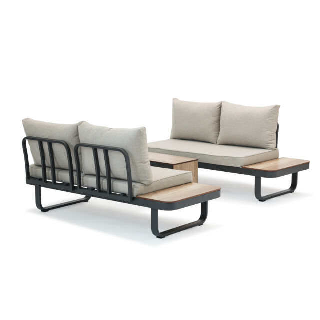SenS-Line palmos loungeset multifunctioneel aluminium taupe 3079732 large