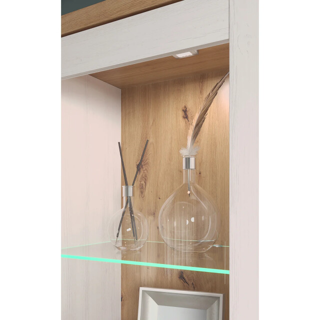 CaliCosy Dressoir 3 deuren waarvan één met gehard glas, 3 laden l159 cm shade 2930749 large