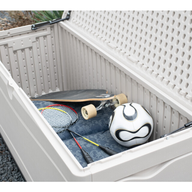 Lifetime Kunststof kussenbox 495l tuinkist 61x152x67cm licht 3048021 large