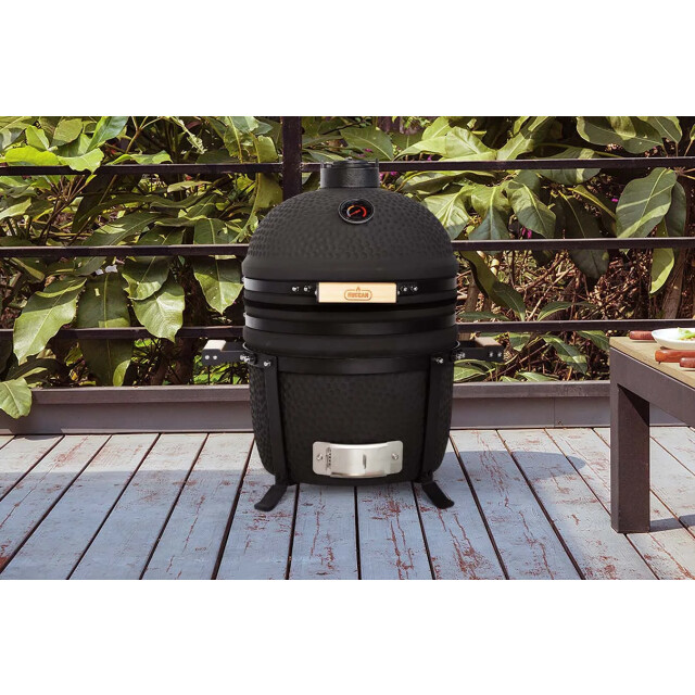 Buccan kamado barbecue sunbury smokey egg table grill 15