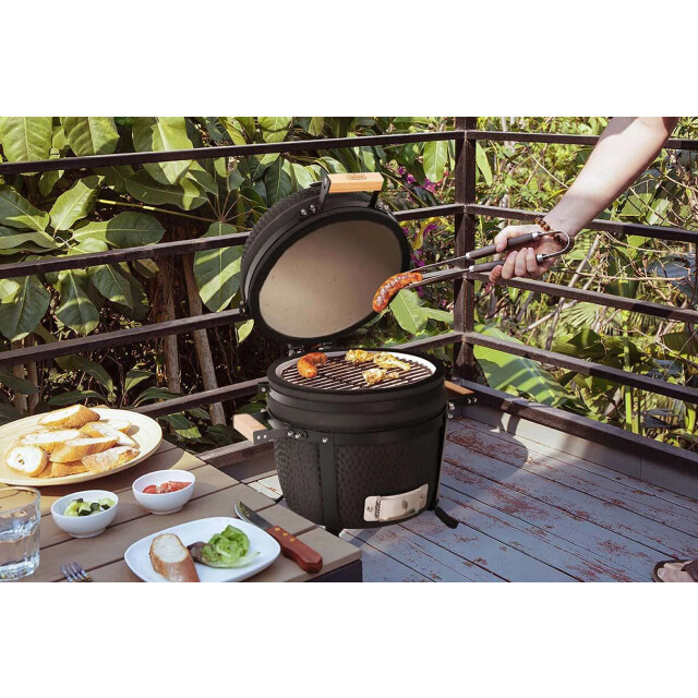 Buccan kamado barbecue sunbury smokey egg table grill 15