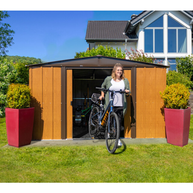 Spacemaker Woodlake gereedschapsschuur smwl108 242x313x185 cm houtlook 3048369 large