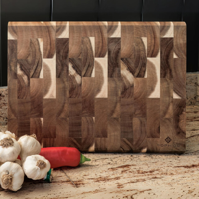 Sophior Luxe hakblok acacia hout 3174500 large