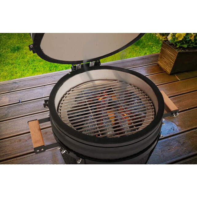 Buccan kamado barbecue sunbury smokey egg table grill 15