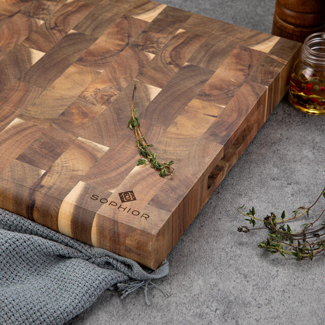 Sophior Luxe hakblok acacia hout 3174500 large