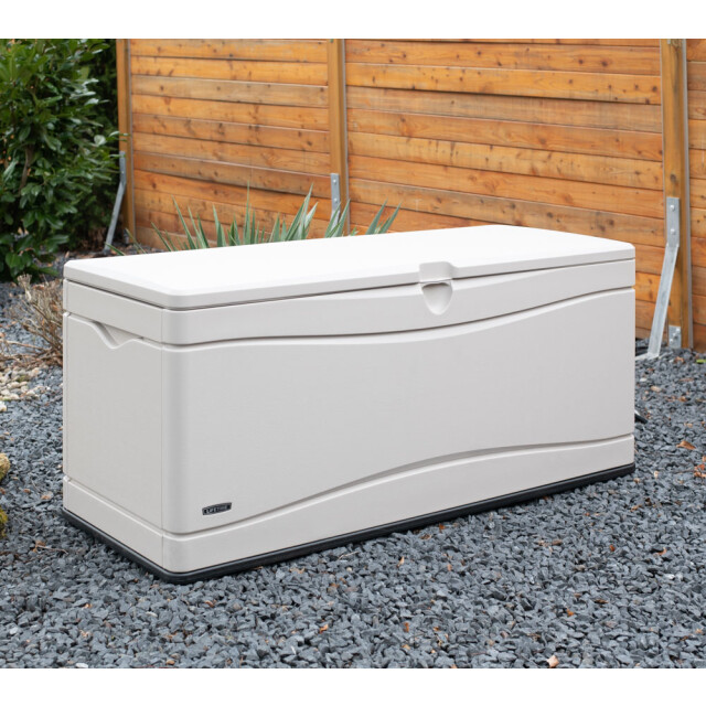 Lifetime Kunststof kussenbox 495l tuinkist 61x152x67cm licht 3048021 large