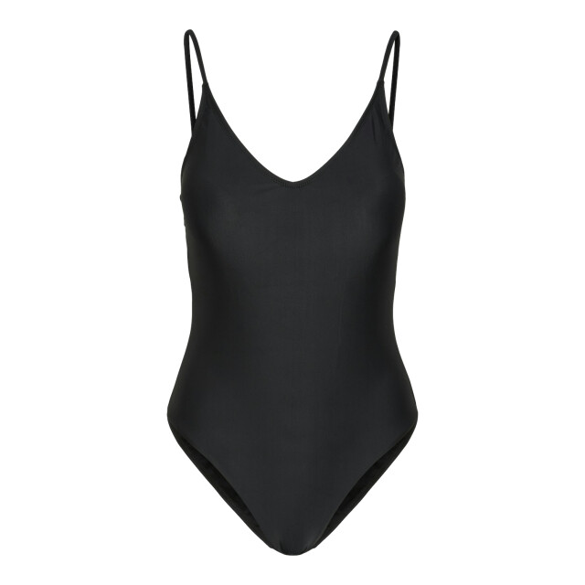Pieces Dames badpak pcbaomi ronde hals effen 17134623-Black large