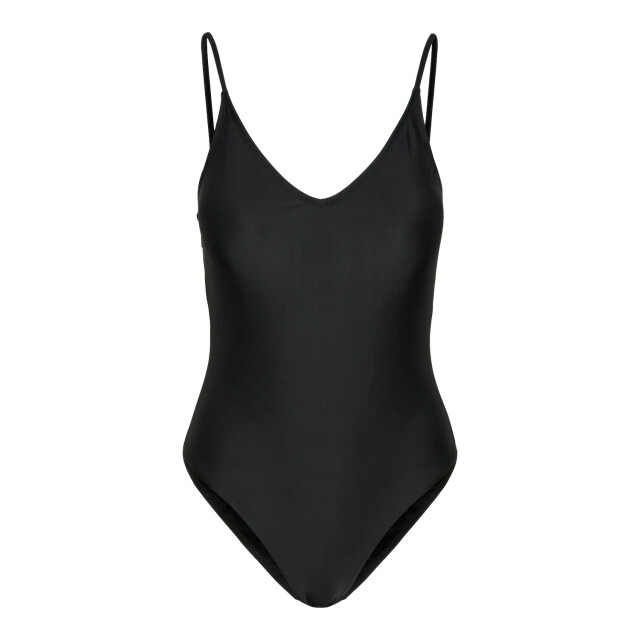 Pieces Dames badpak pcbaomi ronde hals effen 17134623-Black large