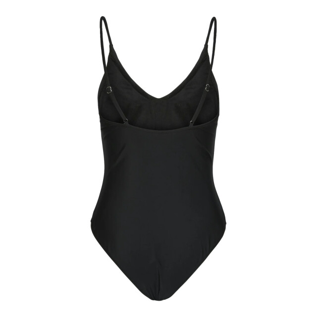 Pieces Dames badpak pcbaomi ronde hals effen 17134623-Black large