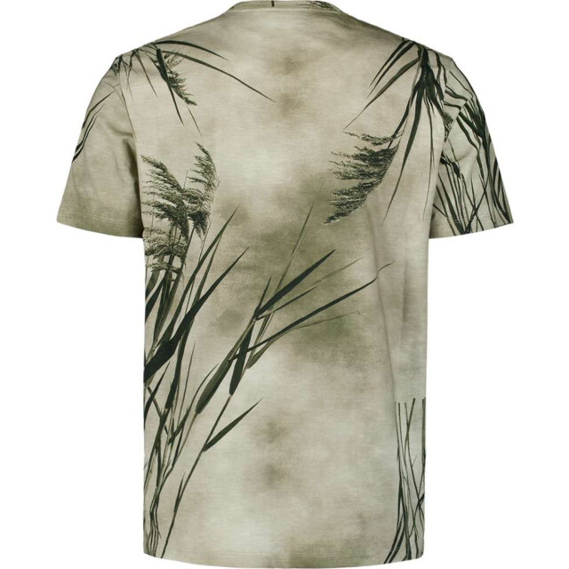 No Excess T-shirt crewneck slub allover print offwhite 27350316-011 large