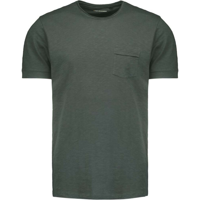No Excess T-shirt crewneck solid basic dark steel 27340101SN-124 large