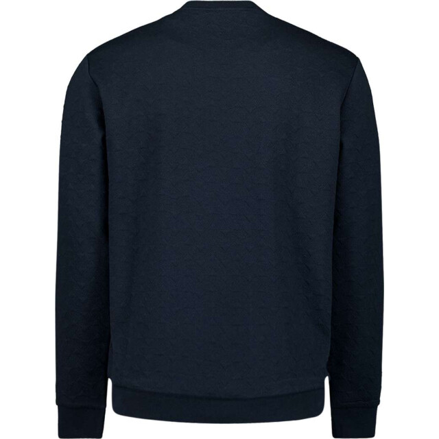 No Excess Sweater crewneck jacquard deep blue 27100120-096 large