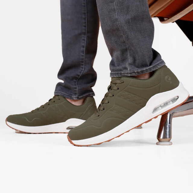 Q1905 Sneaker hank leger/ olive green QM1253341-900-1 large