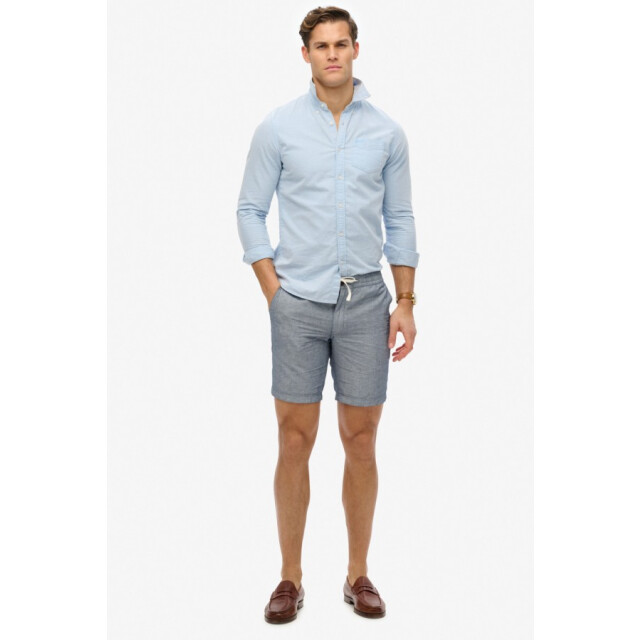 Superdry M7110455a merchant linen short jkc navy stripe JKC NAvy Stripe/M7110455A Merchant Linen Short large