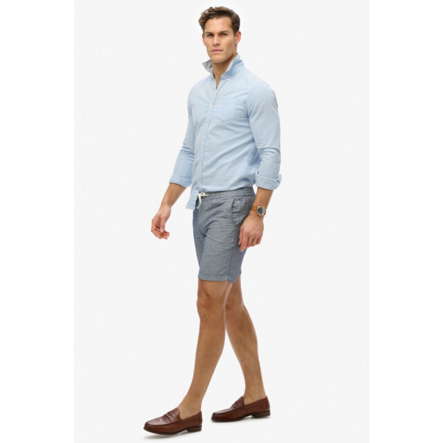 Superdry M7110455a merchant linen short jkc navy stripe JKC NAvy Stripe/M7110455A Merchant Linen Short large