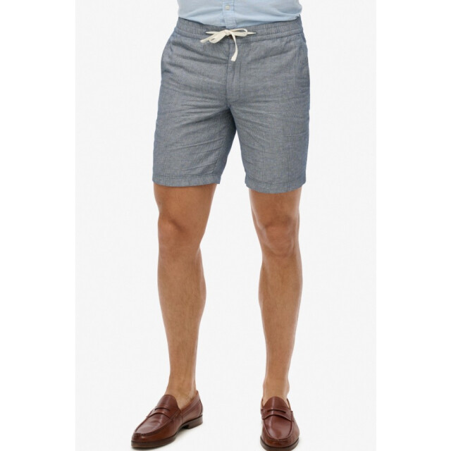 Superdry M7110455a merchant linen short jkc navy stripe JKC NAvy Stripe/M7110455A Merchant Linen Short large