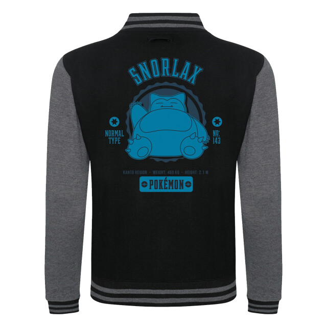 Pokemon Unisex snorlax varsity jacket voor volwassenen UTHE1338_blackblue large