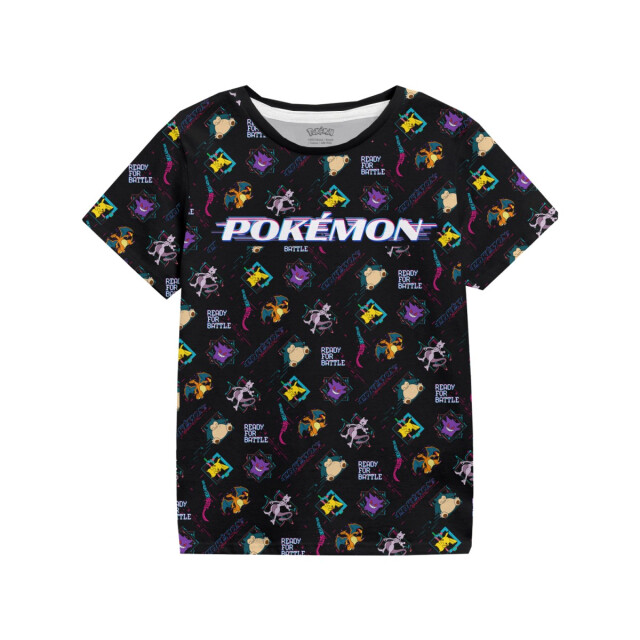 Pokemon Kinderen/kinderen vervormd t-shirt UTHE1436_black large