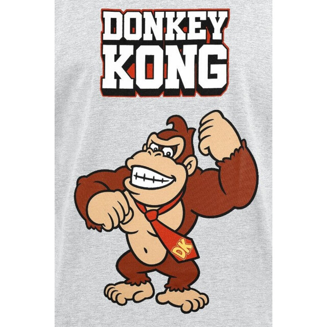 Nintendo Unisex volwassen ezelskong t-shirt UTHE411_heathergrey large