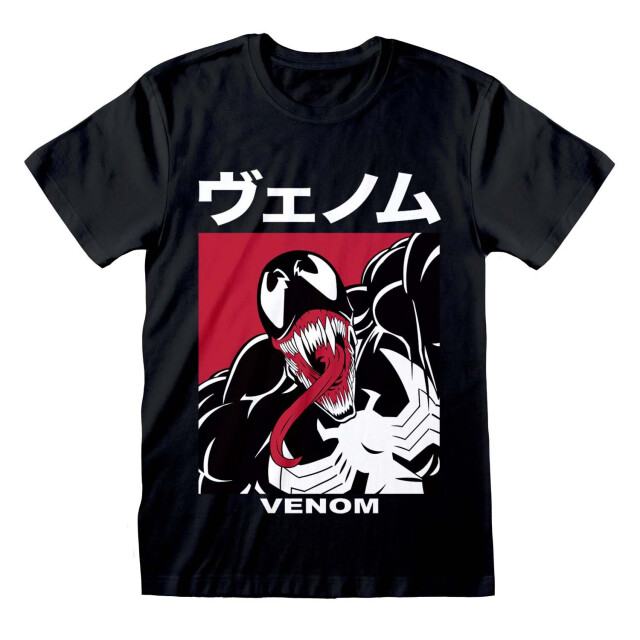 Marvel Unisex volwassen japans venom t-shirt UTHE436_black large