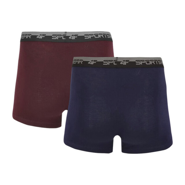 4F Heren wmm00ubxsm051 boxershorts (set van 2) UTMR1990_blackred large