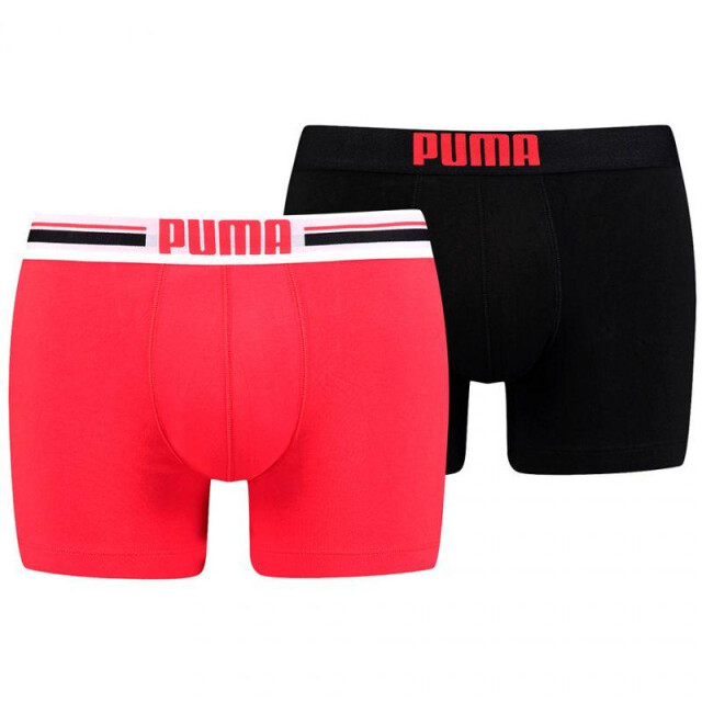 Puma Heren boxershorts met placed logo (set van 2) UTMR545_blackred large