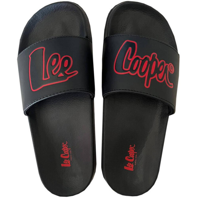 Lee Cooper Dames sliders UTMR78385_blackred large