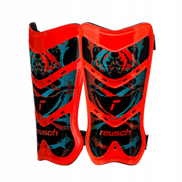 Reusch Heren attrakt lite logo voetbal slip-in scheenbeschermers UTMR78329_blackred large
