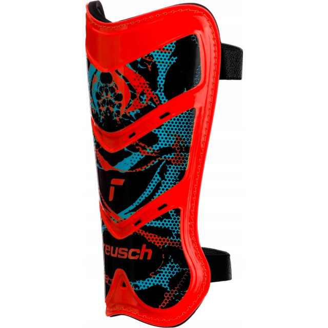 Reusch Heren attrakt lite logo voetbal slip-in scheenbeschermers UTMR78329_blackred large