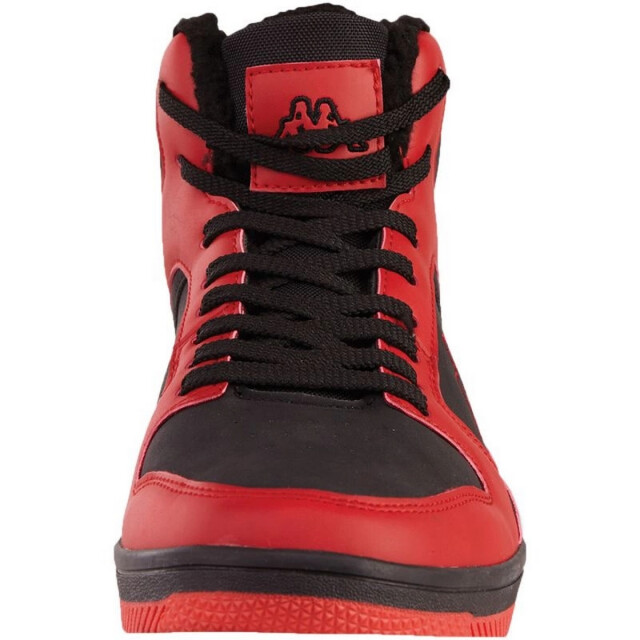 Kappa Met imitatiebont gevoerde hoge toptrainers voor volwassenen UTMR78529_blackred large