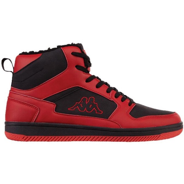 Kappa Met imitatiebont gevoerde hoge toptrainers voor volwassenen UTMR78529_blackred large