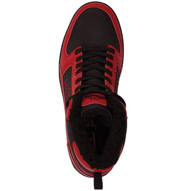 Kappa Met imitatiebont gevoerde hoge toptrainers voor volwassenen UTMR78529_blackred large