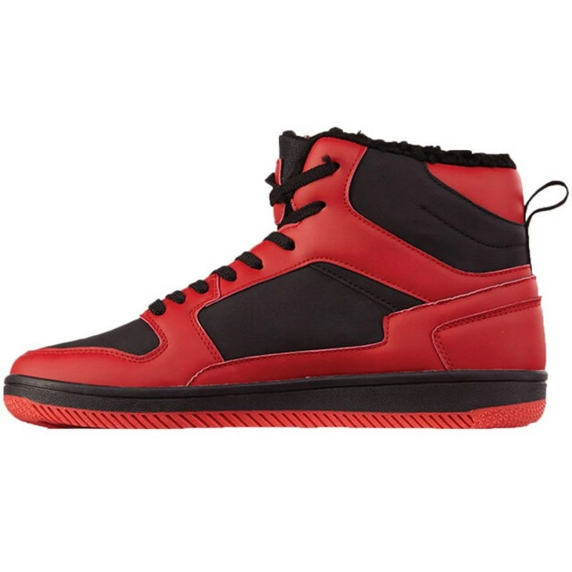 Kappa Met imitatiebont gevoerde hoge toptrainers voor volwassenen UTMR78529_blackred large