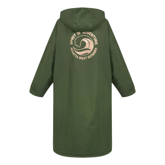 Regatta Waterdichte fleece gevoerde luierjas voor volwassenen UTRG9120_darkkhaki large