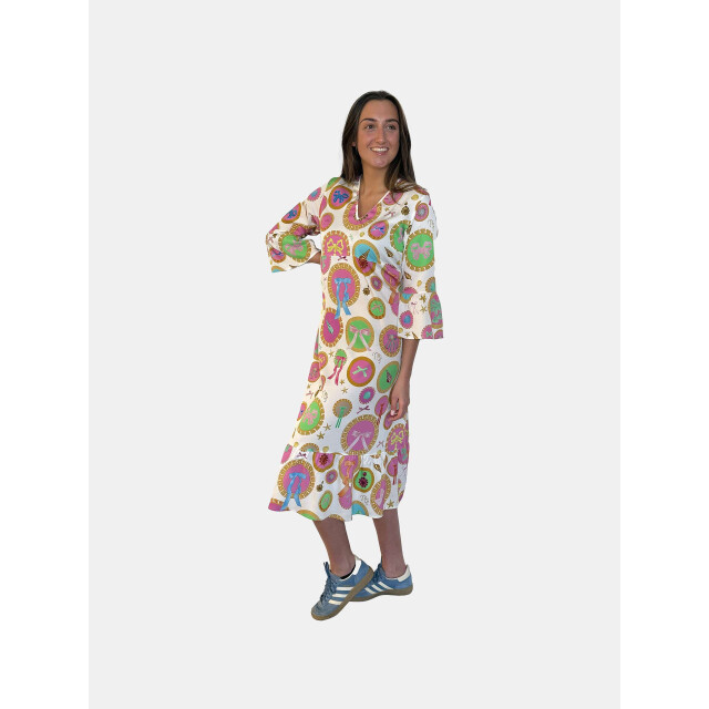Mucho Gusto ® jurk dresden barok cirkel print MUCHO GUSTO® Jurk Dresden Barok Cirkel Print large