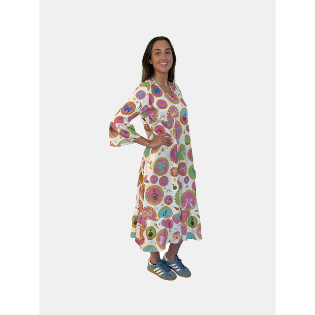 Mucho Gusto ® jurk dresden barok cirkel print MUCHO GUSTO® Jurk Dresden Barok Cirkel Print large