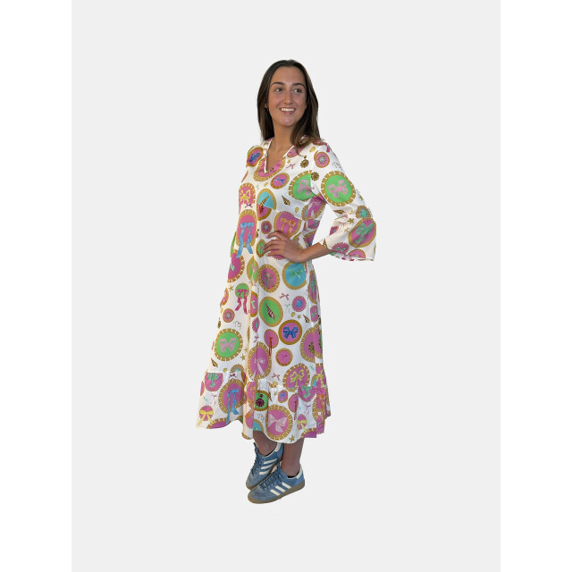 Mucho Gusto ® jurk dresden barok cirkel print MUCHO GUSTO® Jurk Dresden Barok Cirkel Print large