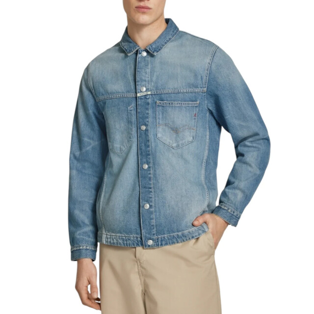 Replay Windbreaker heren Replay Blauw Spijkerjas large