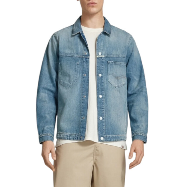 Replay Windbreaker heren Replay Blauw Spijkerjas large