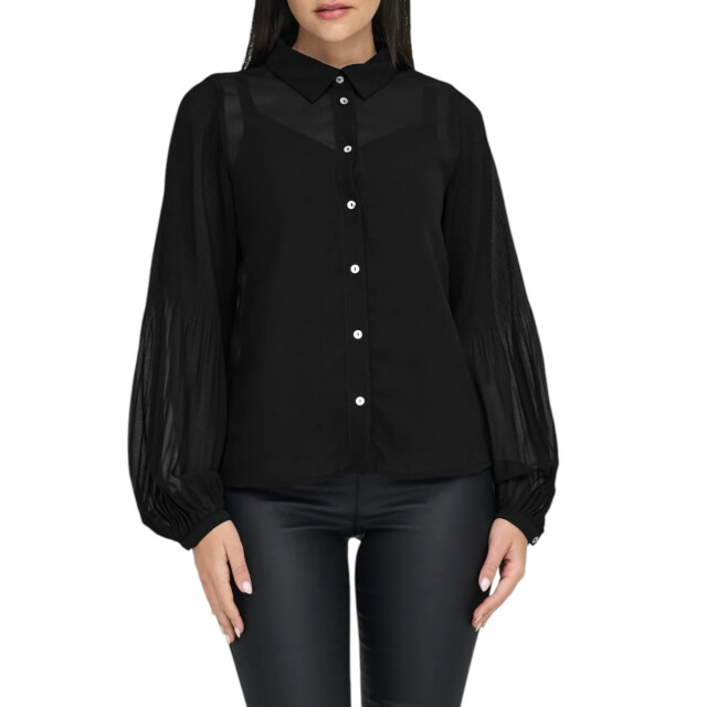 Only Shirt dames Only Zwart Star Overhemd large