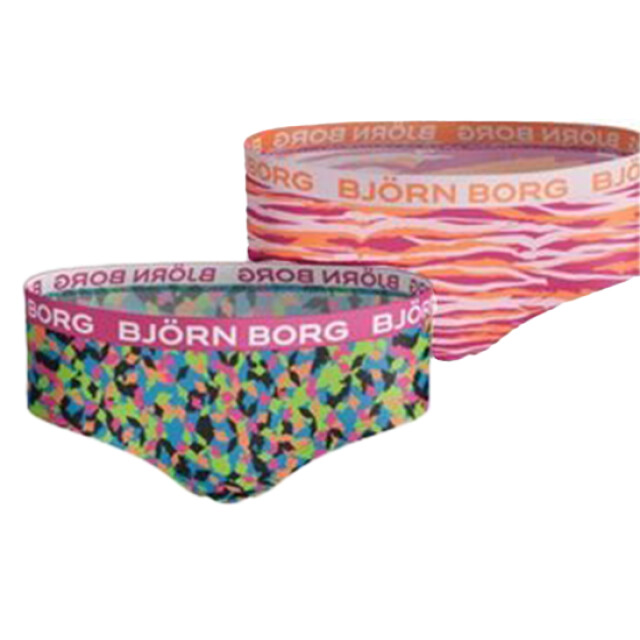 Björn Borg Björn borg meisjes hipster 2-pack – zacht katoen – veelkleurig design 1821-1218-70731 large