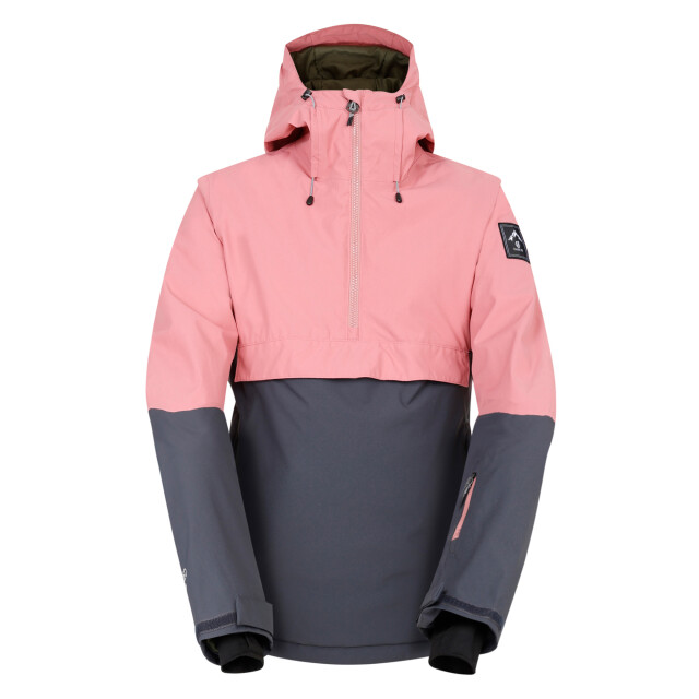 Dare2b Dames snowburst overhead ski jas UTRG11108_dustyroseebonygrey large